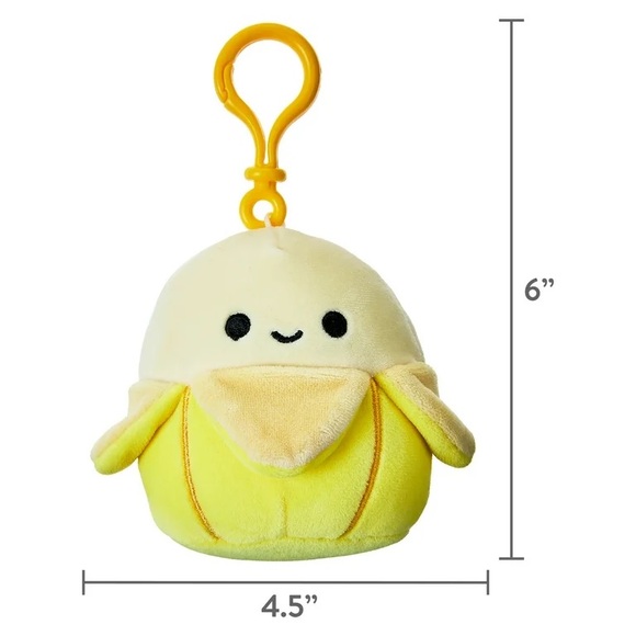 Squishmallows Junie The Yellow Banana - Child's Ultra Soft Stuffed Plush Clip-on - Picture 9 of 13